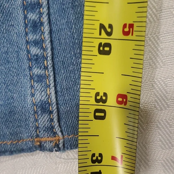 Hollester Denim Patchwork Retro Hippie Flare Jeans Sz 27 - Picture 6 of 14